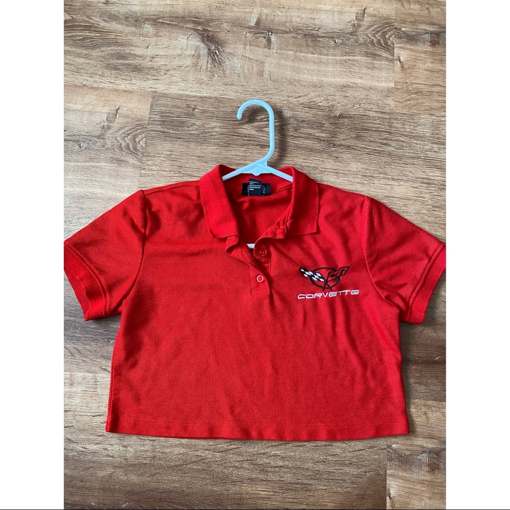 Red Corvette Crop Top